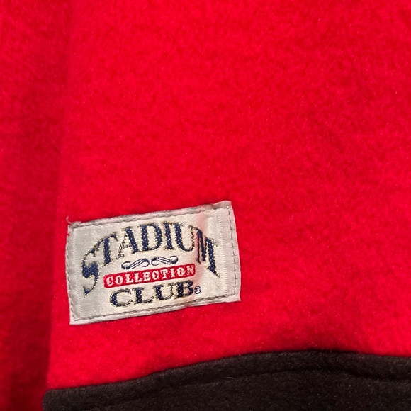 Chalk Line Falcons Red & Black Fleece Pullover w/ pockets - Picture 2 of 5